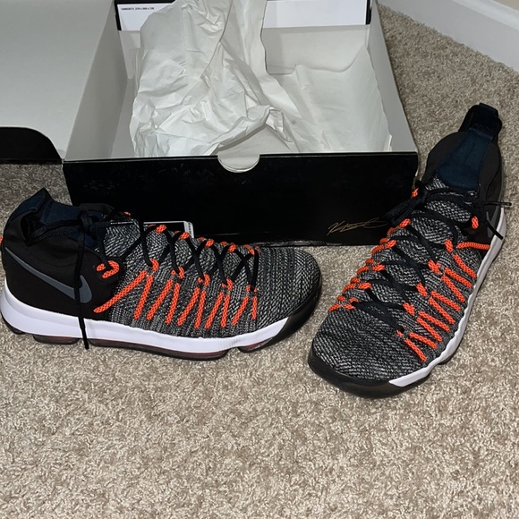Nike Other - NIB Kevin Durant Nike KD 9 Elite Dark Grey Hyper Orange 2017 Size 13